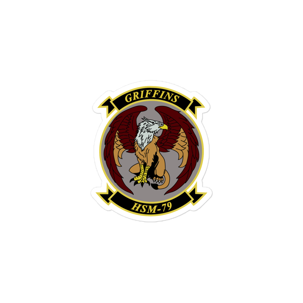 HSM-79 Griffins Squadron Crest Vinyl Sticker – 3x3