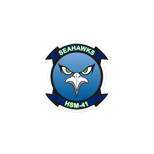 HSM-41 Seahawks Squadron Crest Vinyl Sticker