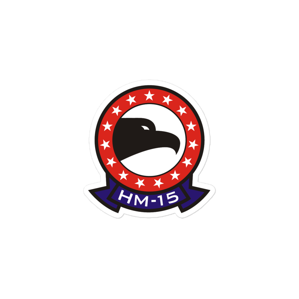 HM-15 Blackhawks Squadron Crest Vinyl Sticker