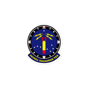 VP-10 Red Lancers Squadron Crest Vinyl Decal