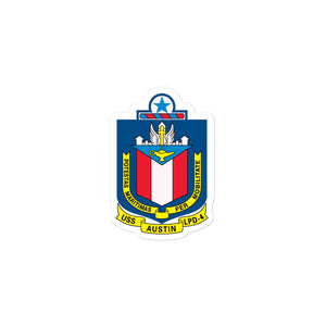 USS Austin (LPD-4) Ship's Crest Vinyl Decal