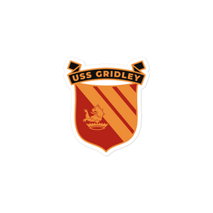 USS Gridley (CG-21) Ship's Crest Vinyl Decal