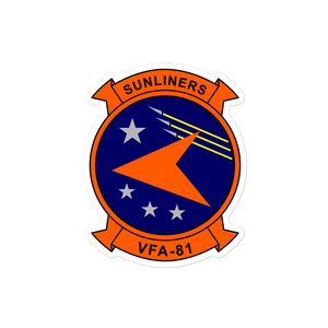 VFA-81 Sunliners Squadron Crest Vinyl Sticker
