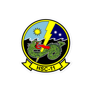 HSC-11 Dragonslayers Squadron Crest Vinyl Sticker