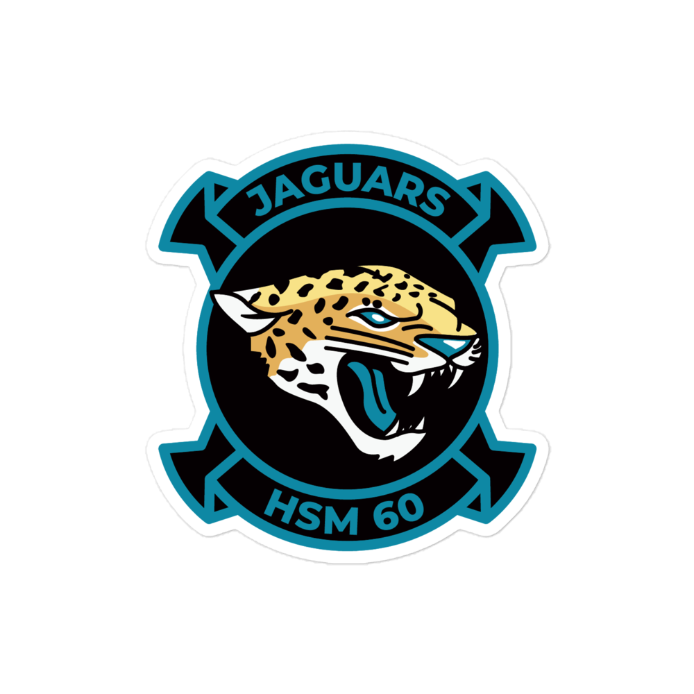 HSM-60 Jaguars Squadron Crest Vinyl Sticker