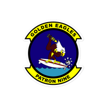 Load image into Gallery viewer, VP-9 Golden Eagles Squadron Crest (2) Vinyl Decal