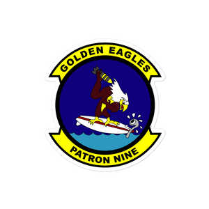 VP-9 Golden Eagles Squadron Crest (2) Vinyl Decal