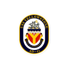 Load image into Gallery viewer, USS Yellowstone (AD-41) Ship&#39;s Crest Vinyl Decal