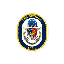 Load image into Gallery viewer, USS Detroit (LCS-7) Ship&#39;s Crest Vinyl Decal