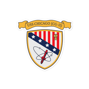 USS Chicago (CG-11) Ship's Crest Vinyl Sticker