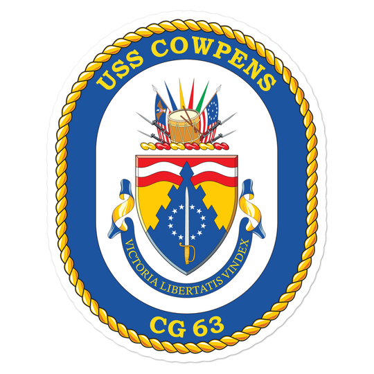 USS Cowpens (CG-63) Ship's Crest Vinyl Sticker