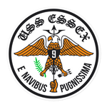 USS Essex (CVS-9) Ship's Crest Vinyl Sticker – 5.5x5.5