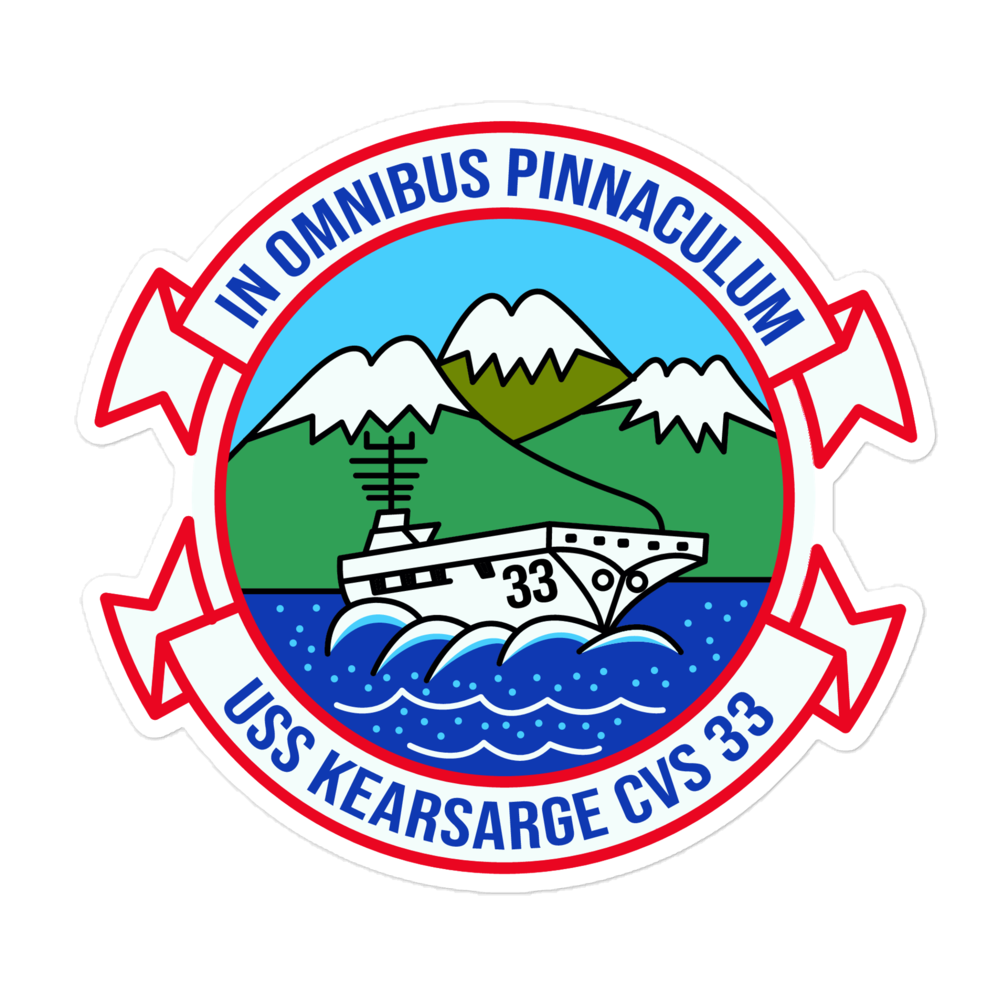 USS Kearsarge (CVS-33) Ship's Crest Vinyl Sticker – 5.5x5.5