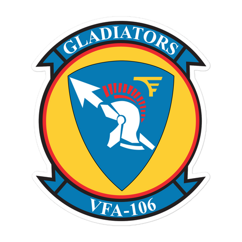 VFA-106 Gladiators Squadron Crest Vinyl Sticker