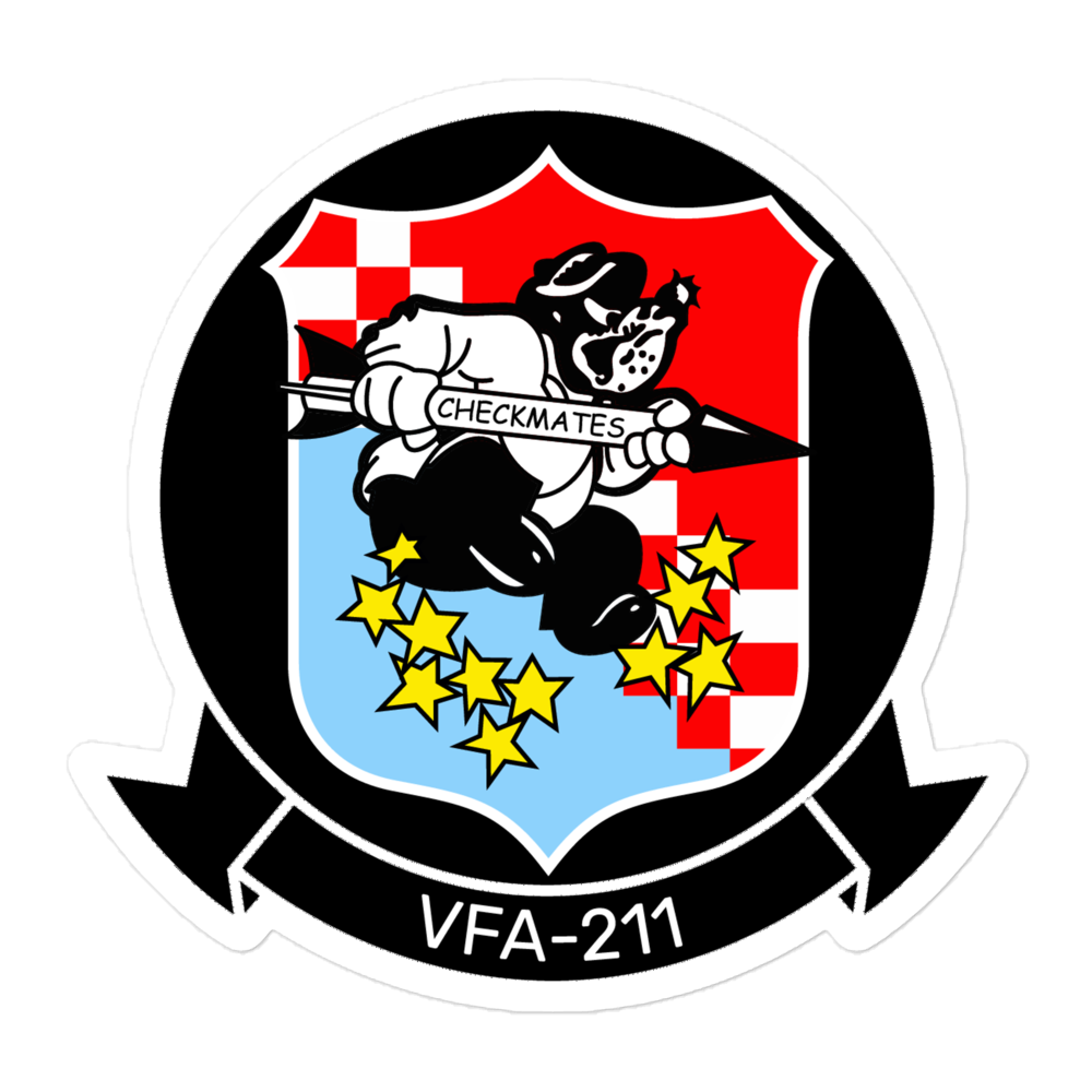VFA-211 Checkmates Squadron Crest Vinyl Sticker