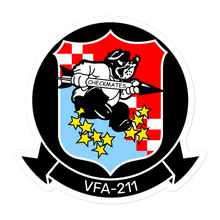 Load image into Gallery viewer, VFA-211 Checkmates Squadron Crest Vinyl Sticker