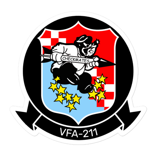 VFA-211 Checkmates Squadron Crest Vinyl Sticker