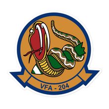 Load image into Gallery viewer, VFA-204 River Rattlers Squadron Crest Vinyl Sticker