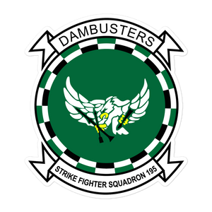VFA-195 Dambusters Squadron Crest Vinyl Sticker