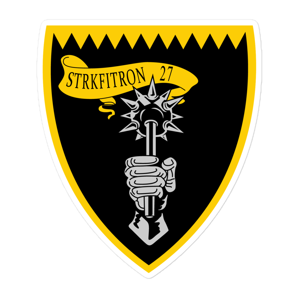 VFA-27 Royal Maces Squadron Crest Vinyl Sticker