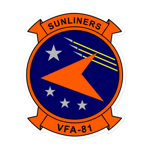 VFA-81 Sunliners Squadron Crest Vinyl Sticker