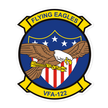 Load image into Gallery viewer, VFA-122 Flying Eagles Squadron Crest Vinyl Sticker