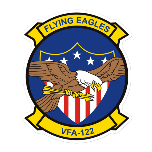 VFA-122 Flying Eagles Squadron Crest Vinyl Sticker