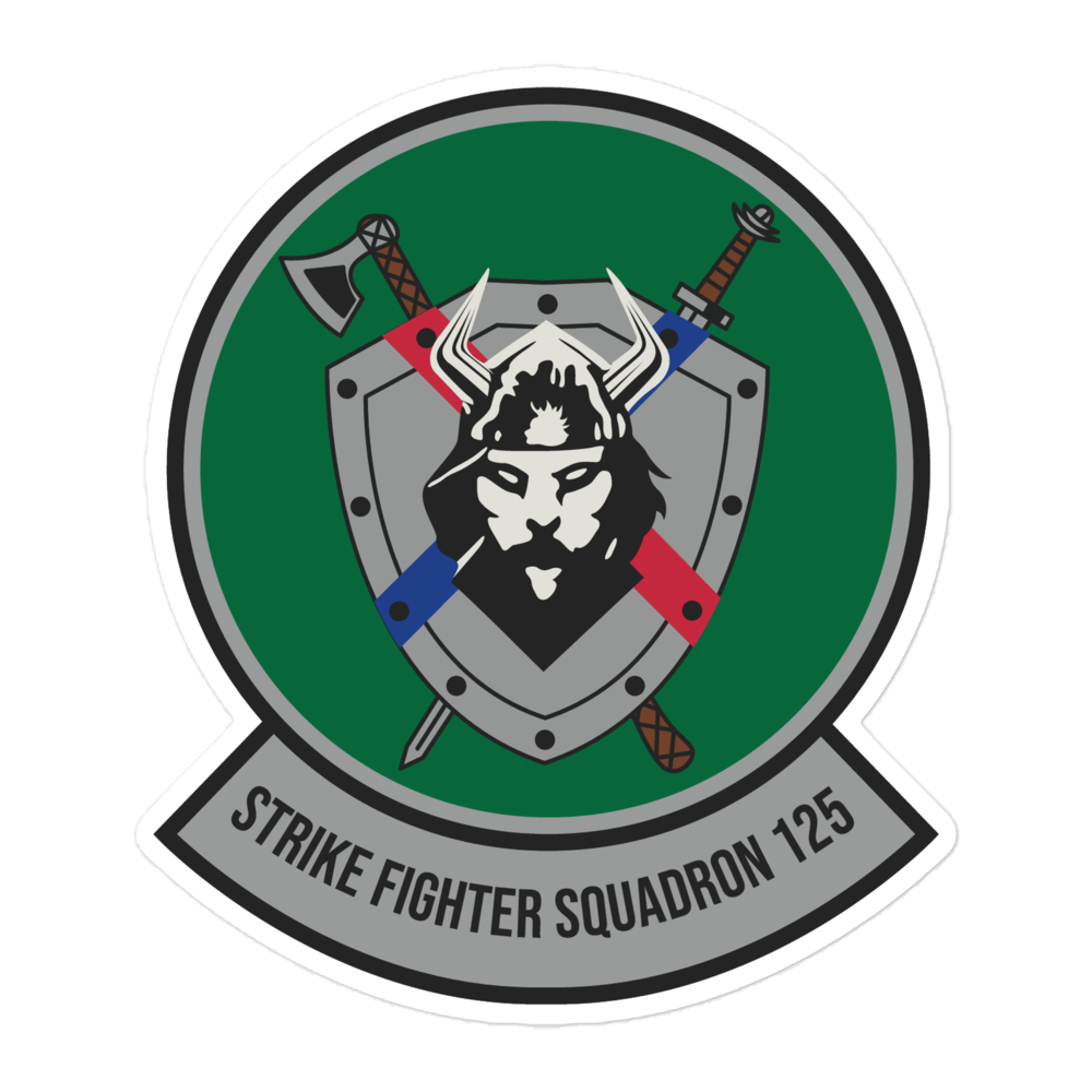 VFA-125 Rough Raiders Squadron Crest Vinyl Sticker