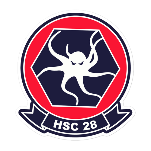 HSC-28 Dragon Whales Squadron Crest Sticker