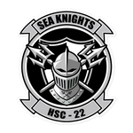 HSC-22 Sea Knights Squadron Crest Vinyl Sticker – 5.5x5.5
