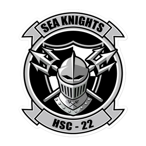 HSC-22 Sea Knights Squadron Crest Vinyl Sticker