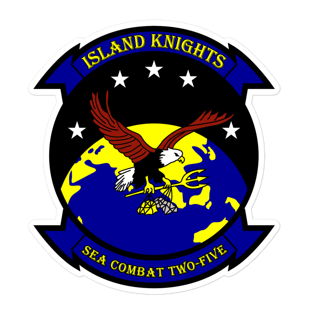 HSC-25 Island Knights Squadron Crest Vinyl Sticker