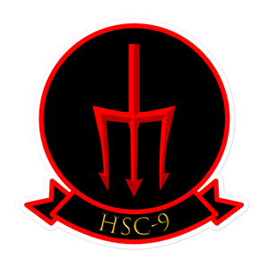 HSC-9 Tridents Squadron Crest Vinyl Sticker