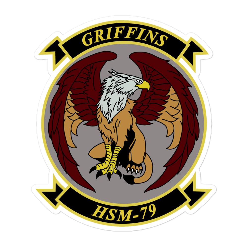 HSM-79 Griffins Squadron Crest Vinyl Sticker