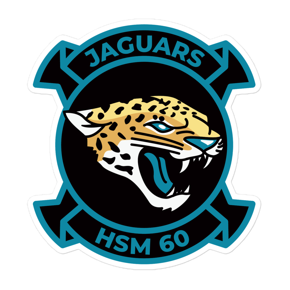 HSM-60 Jaguars Squadron Crest Vinyl Sticker