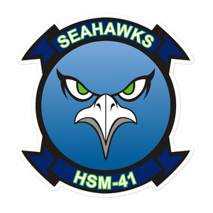 HSM-41 Seahawks Squadron Crest Vinyl Sticker