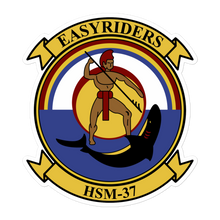 Load image into Gallery viewer, HSM-37 Easy Riders Squadron Crest Vinyl Sticker