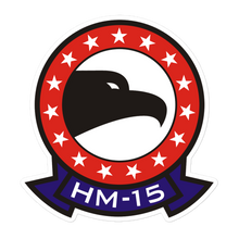 Load image into Gallery viewer, HM-15 Blackhawks Squadron Crest Vinyl Sticker