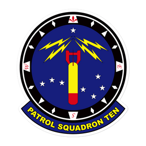 VP-10 Red Lancers Squadron Crest Vinyl Decal