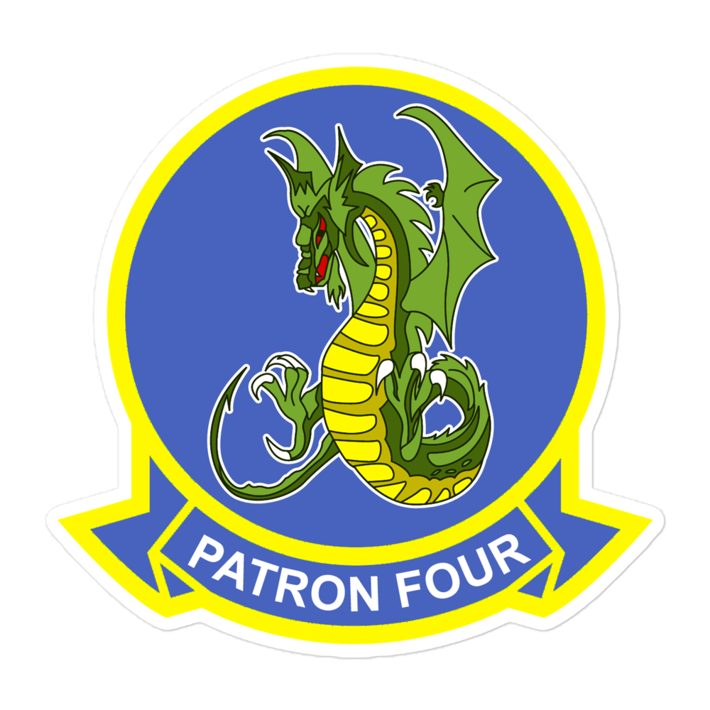 VP-4 The Skinny Dragons Crest Vinyl Decal