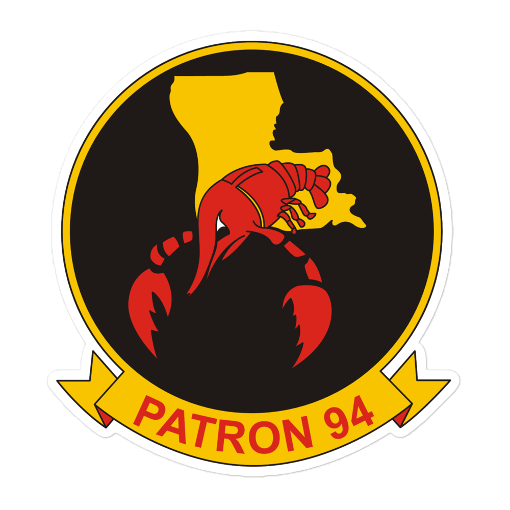 VP-94 Crawfisher's Squadron Crest Vinyl Decal