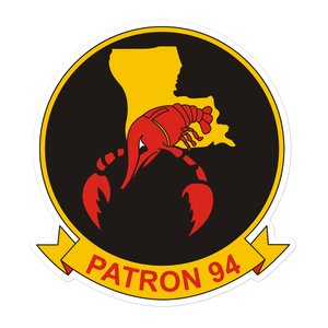 VP-94 Crawfisher's Squadron Crest Vinyl Decal