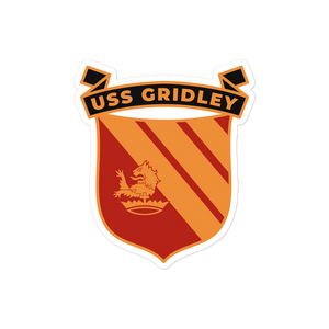 USS Gridley (CG-21) Ship's Crest Vinyl Decal