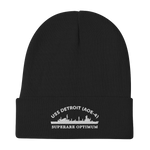 USS Detroit (AOE-4) Embroidered Beanie with Ship's Motto – black