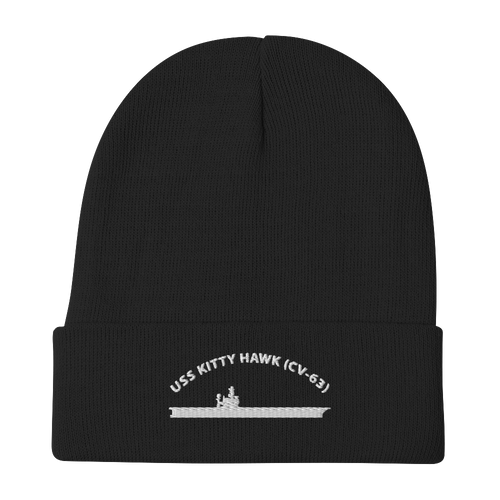 USS Kitty Hawk (CV-63) Embroidered Beanie