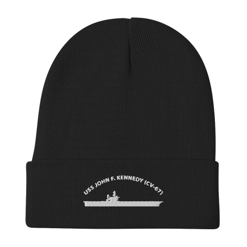 USS John F. Kennedy (CV-67) Embroidered Beanie