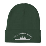 USS Shiloh (CG-67) Embroidered Beanie – green
