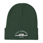 USS Cowpens (CG-63) Embroidered Beanie – green