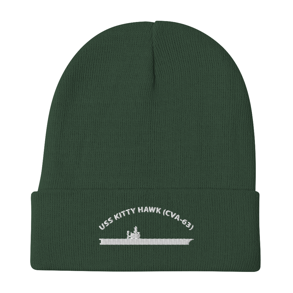 USS Kitty Hawk (CVA-63) Embroidered Beanie