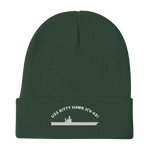 USS Kitty Hawk (CV-63) Embroidered Beanie – green